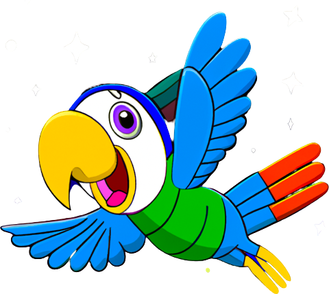 A fancy picture of a parrot